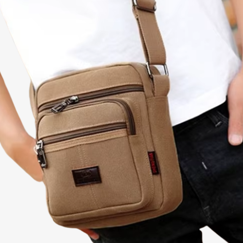 Sacoche Bandoulière Homme en Tissu